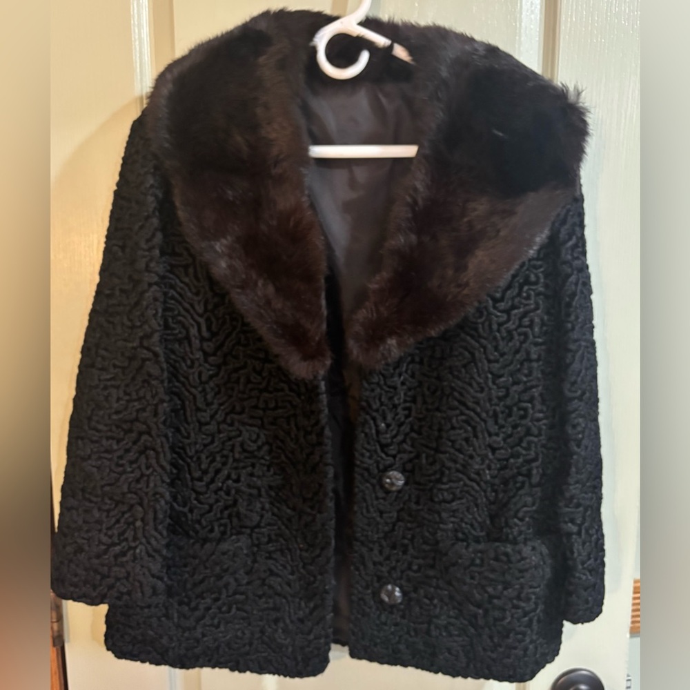 Retro Women’s Black Coat